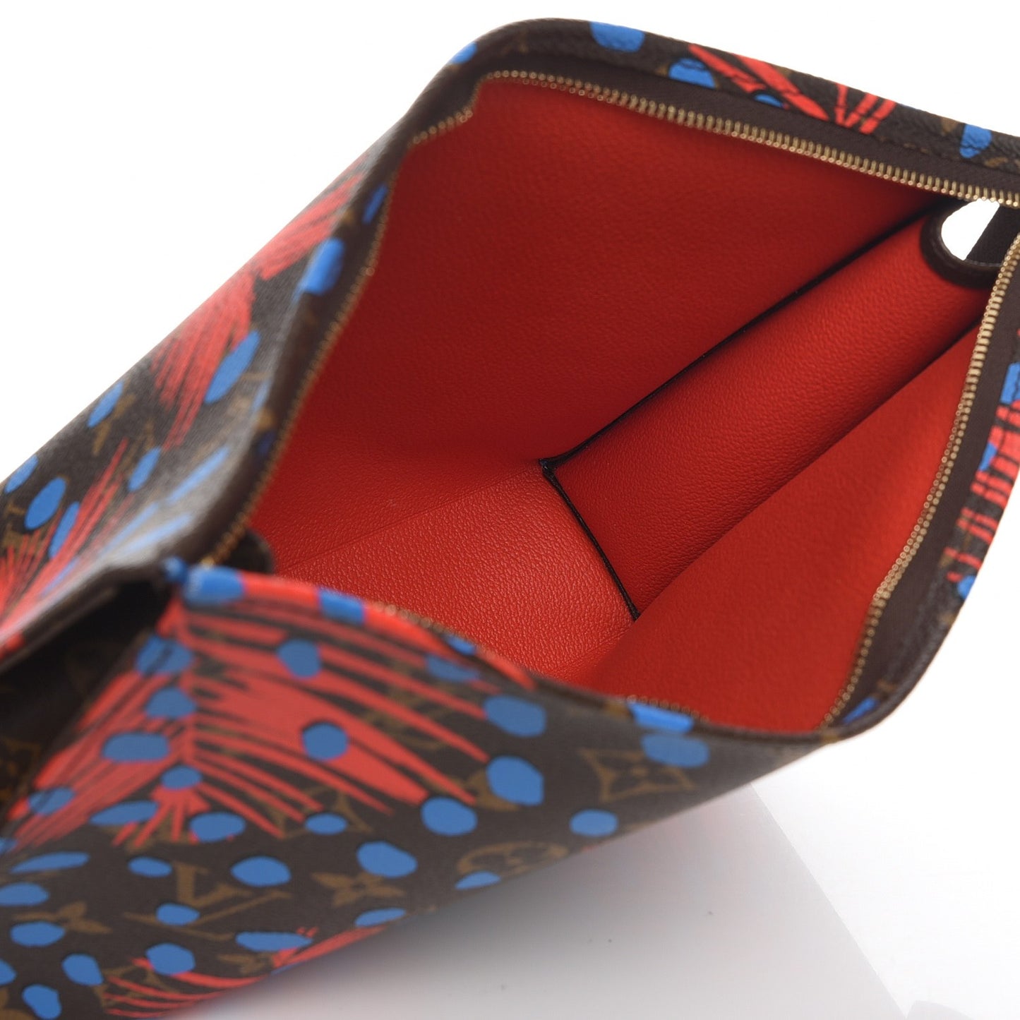 Monogram Jungle Dots Toiletry Pouch 26 Coquelicot Denim