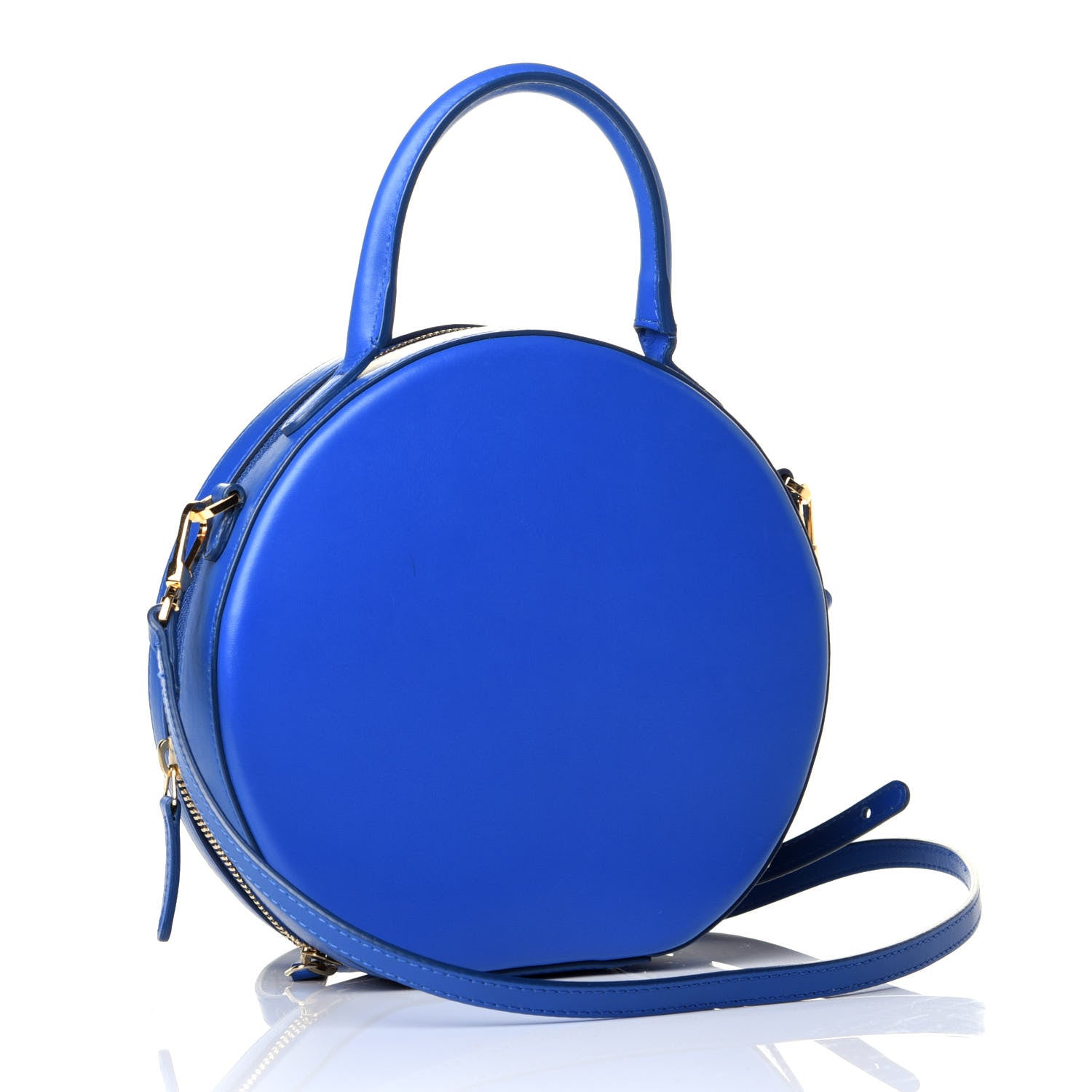 Mansur Gavriel Calfskin Circle Crossbody Bag Royal 4 of 9