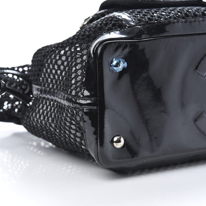 Chanel Patent Net Large La Madrague Tote Black 14 of 15