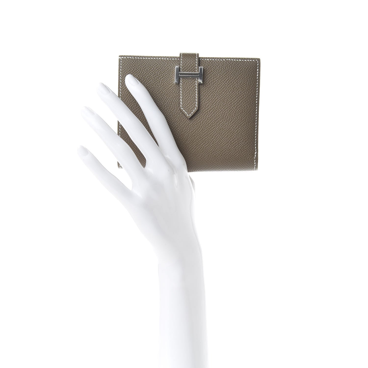 Hermes Epsom Bearn Compact Wallet Etoupe 2 of 7