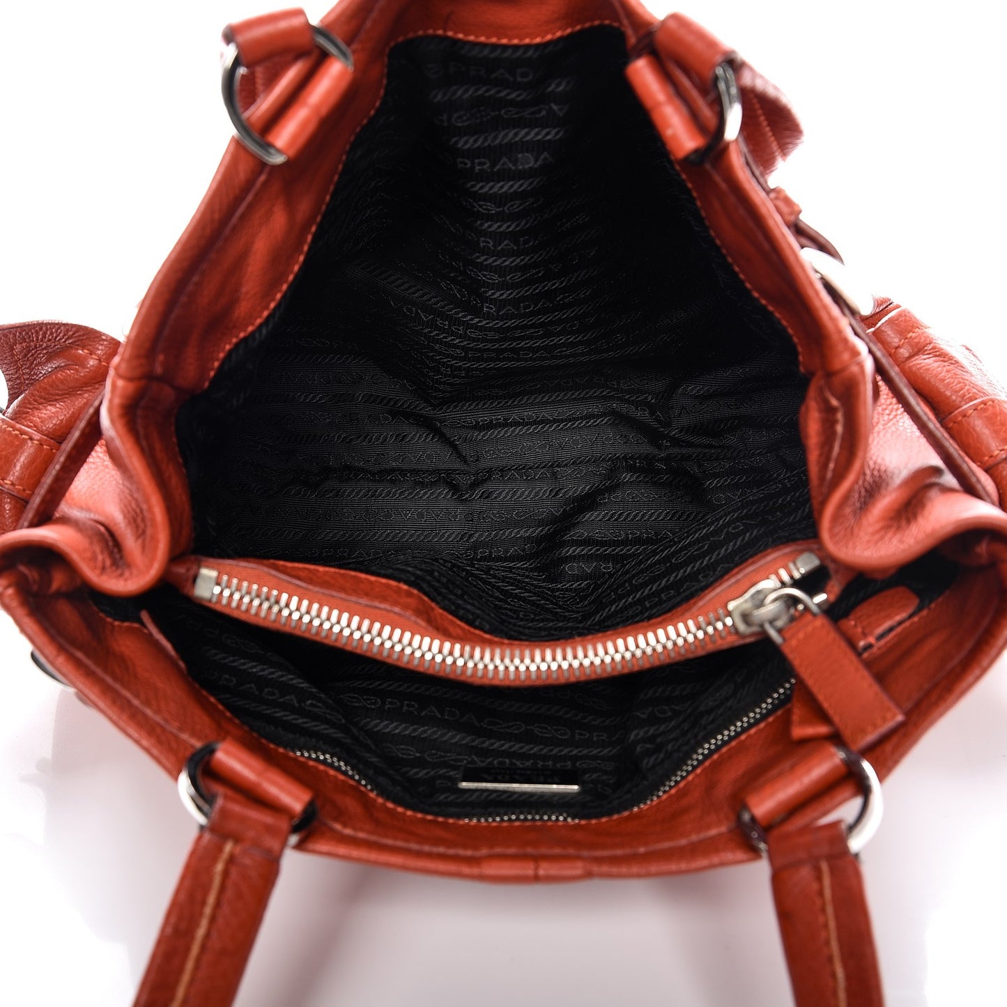 Vitello Daino Shoulder Bag Arancio