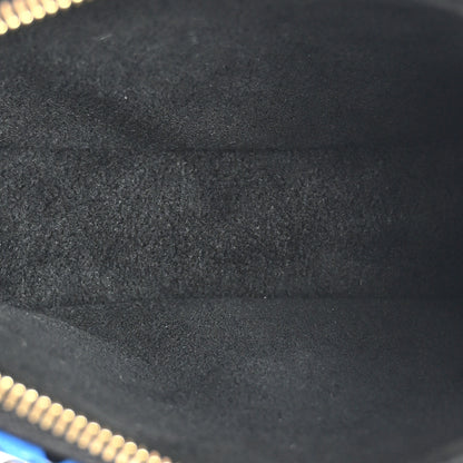 Louis Vuitton Colored Monogram Mini Pochette Accessories Blue Black 5 of 8