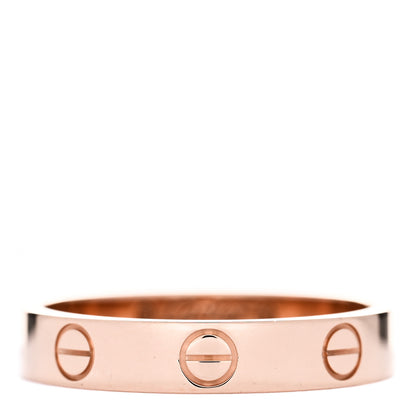 Cartier 18K Pink Gold 3.5mm LOVE Wedding Band Ring 53 6.25 1 of 5