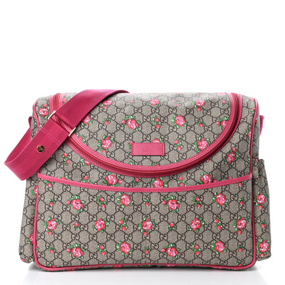 Gucci GG Supreme Monogram Rose Bud Diaper Bag Pink 2 of 6