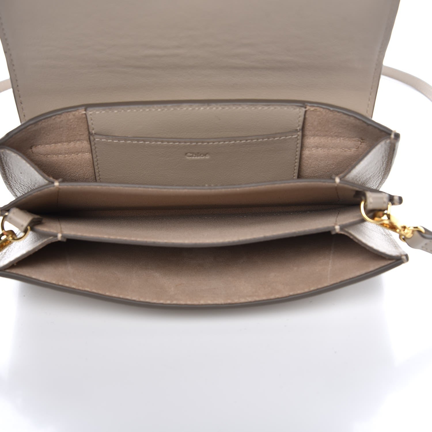 Chloe Calfskin Drew Bijou Clutch Pastel Grey 5 of 7