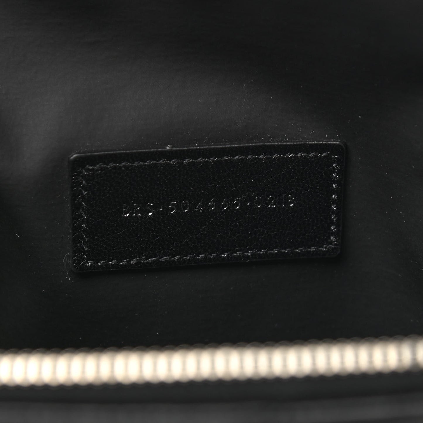 Lambskin Matelasse Cosmetic Case Black
