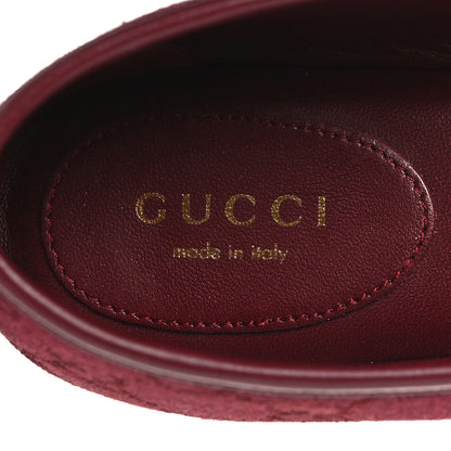 Gucci GG Monogram Horsebit Ballet Flats 38.5 Rosso Ancora 9 of 9