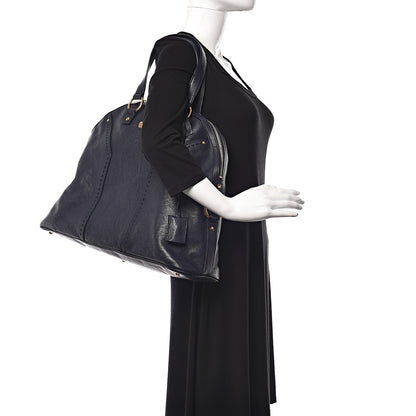 Saint Laurent Calfskin Oversized Muse Blue 2 of 10