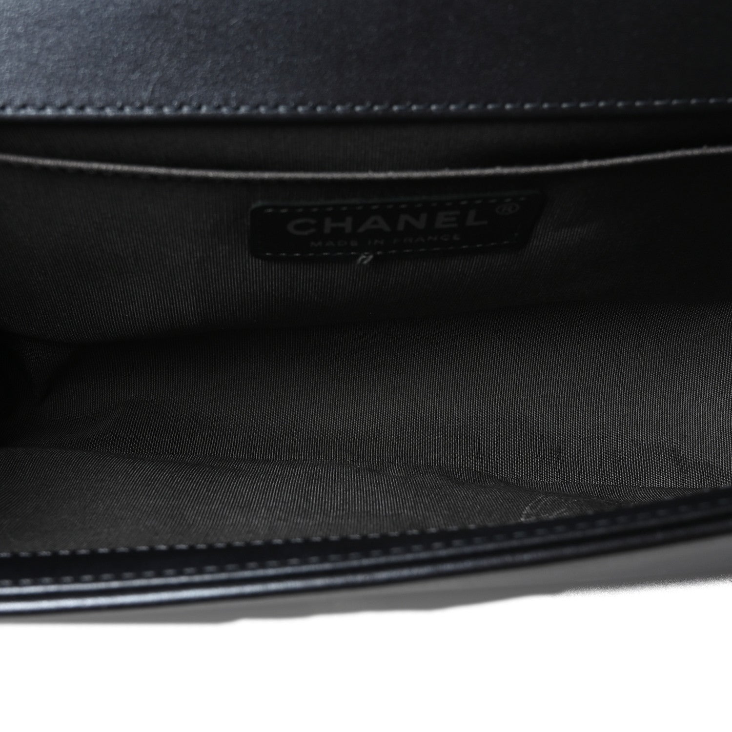 Chanel Metallic Calfskin Crystal Medium Boy Flap Dark Silver 5 of 10