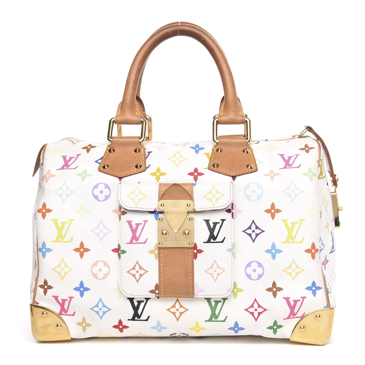 Monogram Multicolor Speedy 30 White