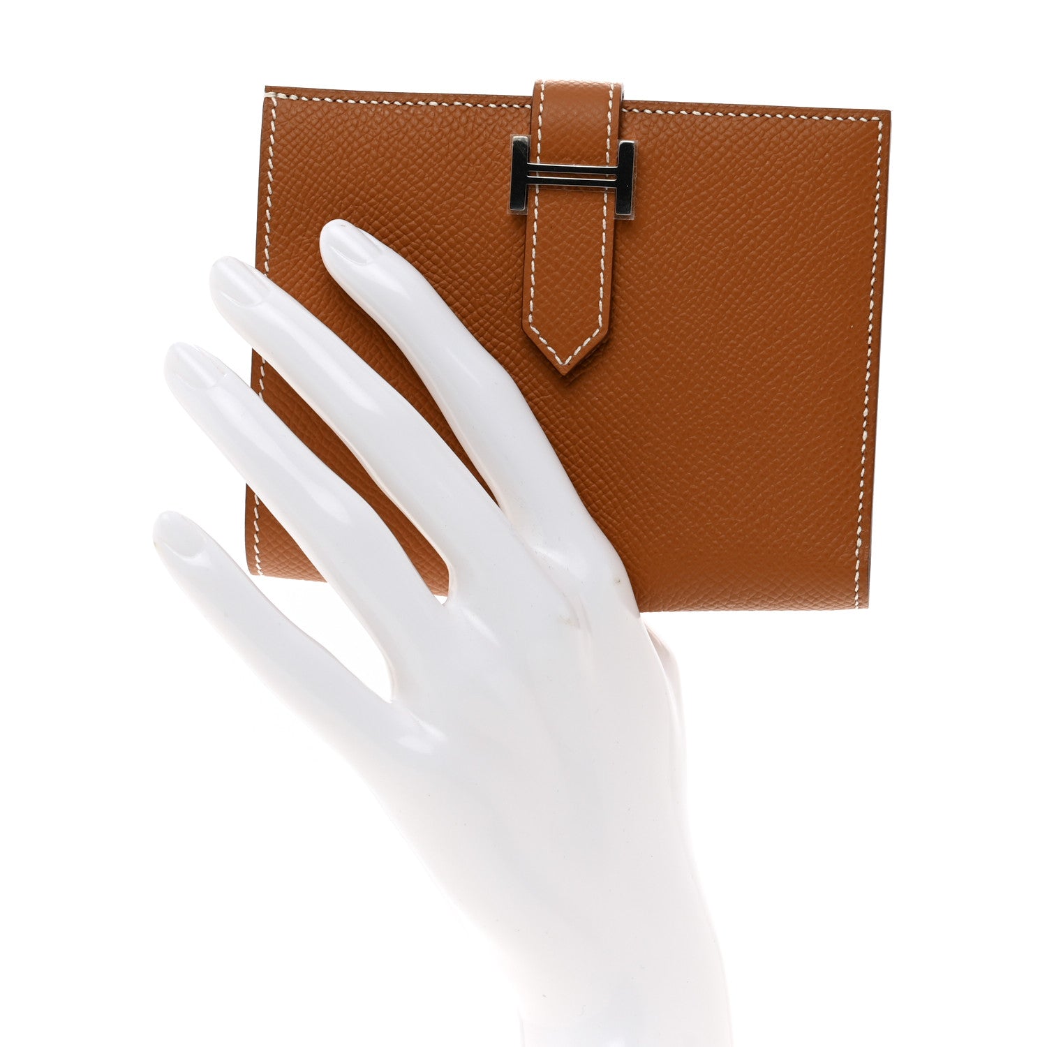 Hermes Epsom Bearn Compact Wallet Gold 2 of 7
