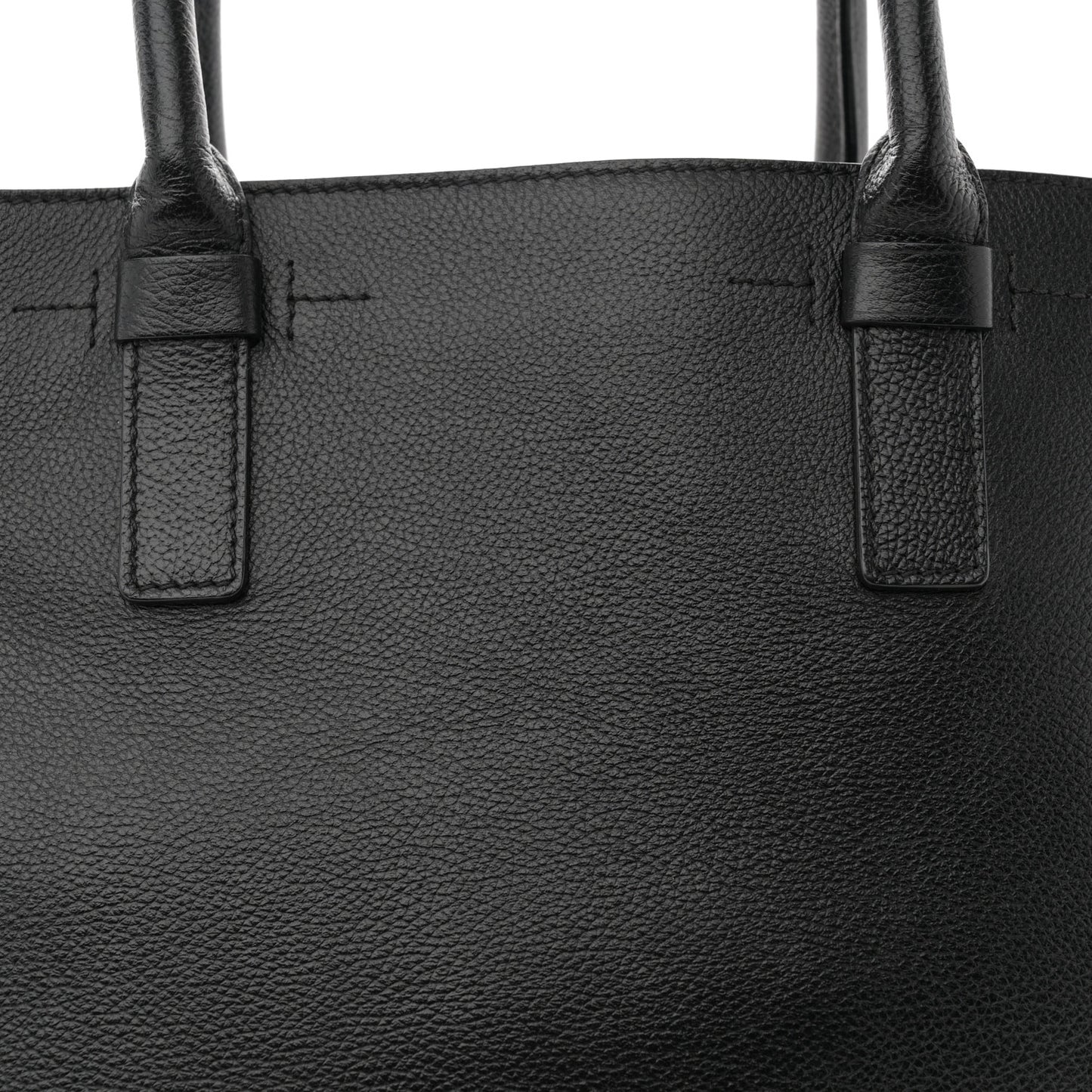 Pebbled Calfskin Medium Jennifer Zip Tote Black