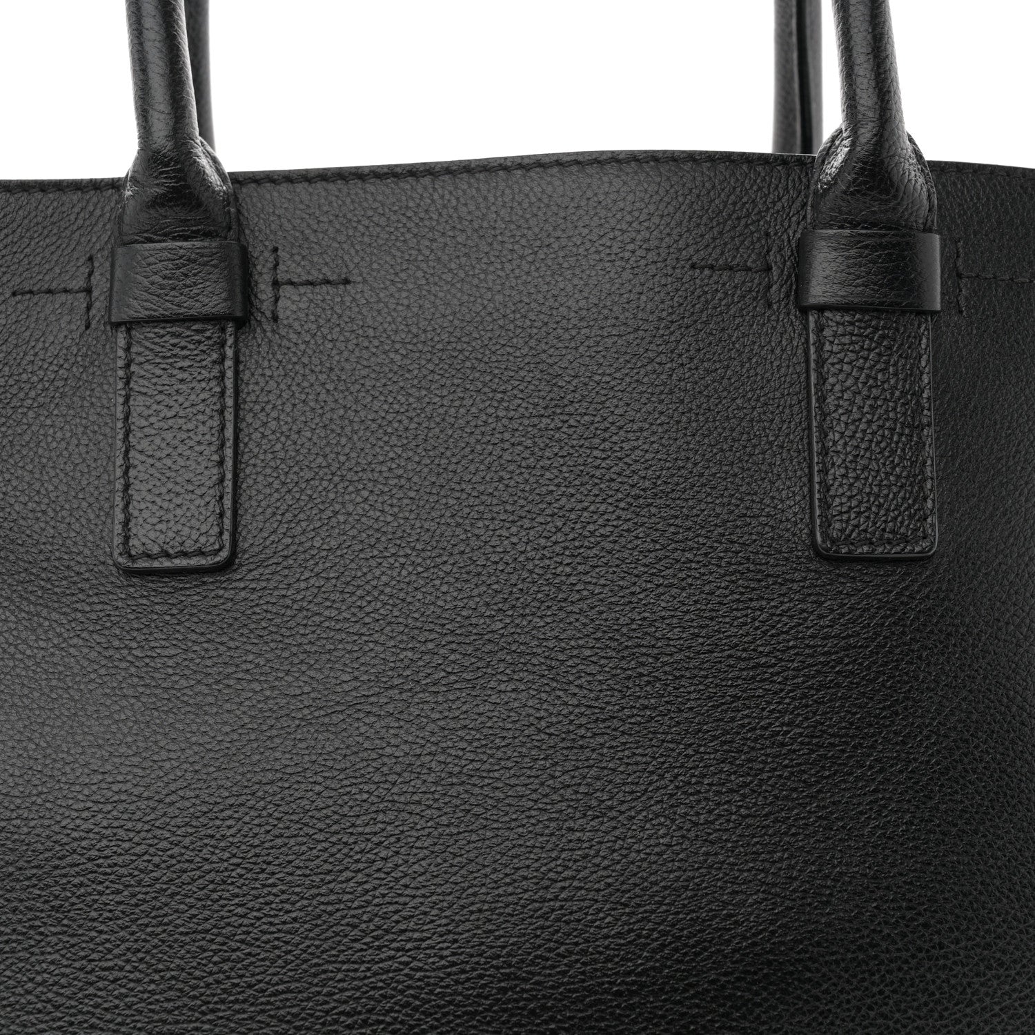 Tom Ford Pebbled Calfskin Medium Jennifer Zip Tote Black 8 of 12