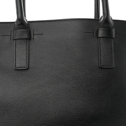 Tom Ford Pebbled Calfskin Medium Jennifer Zip Tote Black 8 of 12