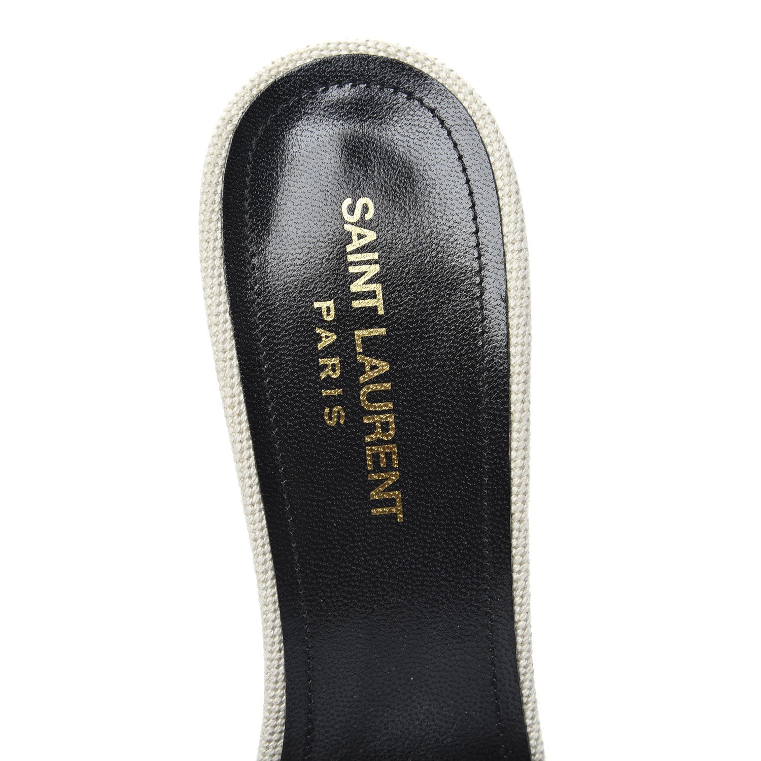Saint Laurent Canvas Bianca Mules 39 Pearl 6 of 8