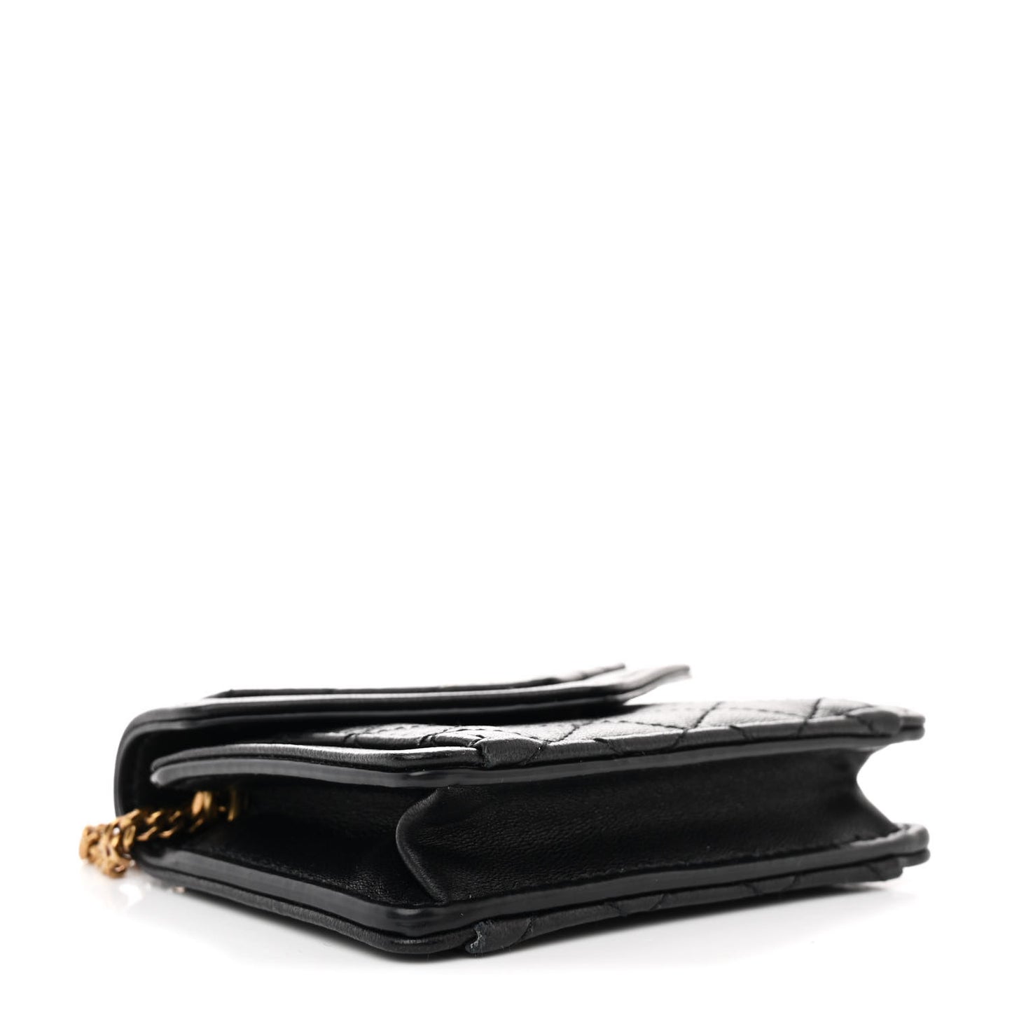 Lambskin Quilted Micro Gaby Bag Black
