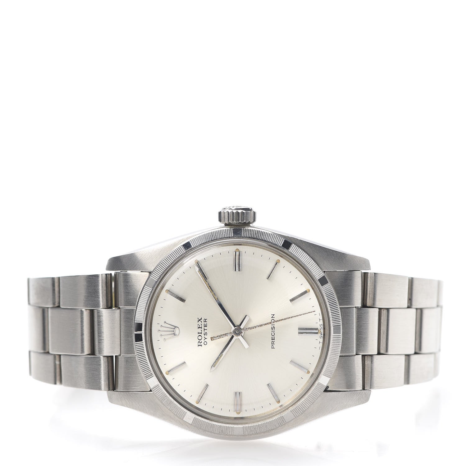 Rolex Stainless Steel 34mm Oyster Precision Manual Winding Watch 6427 3 of 6