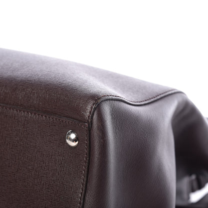Fendi Vitello Elite Regular 2Jours Tote Caffe Noir 18 of 22