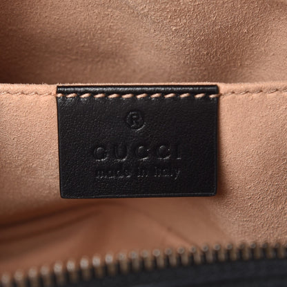 Gucci Calfskin Matelasse Mini GG Marmont Chain Shoulder Bag Black 6 of 8