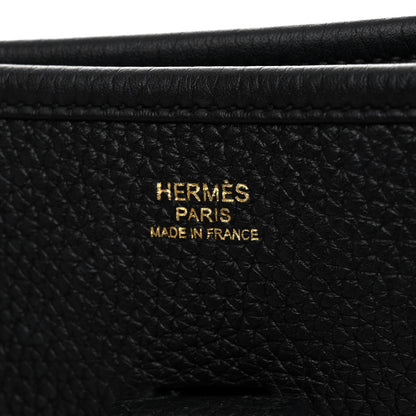 Hermes Taurillon Clemence Evelyne III PM Black 5 of 10