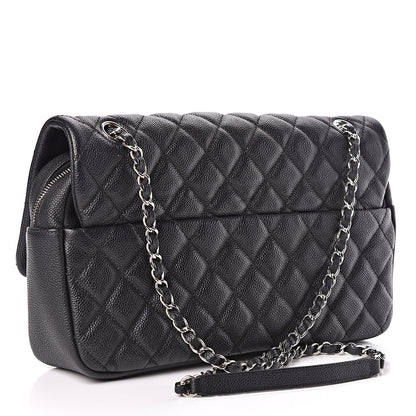 Chanel Caviar Quilted Jumbo Easy Flap Black 3 of 13
