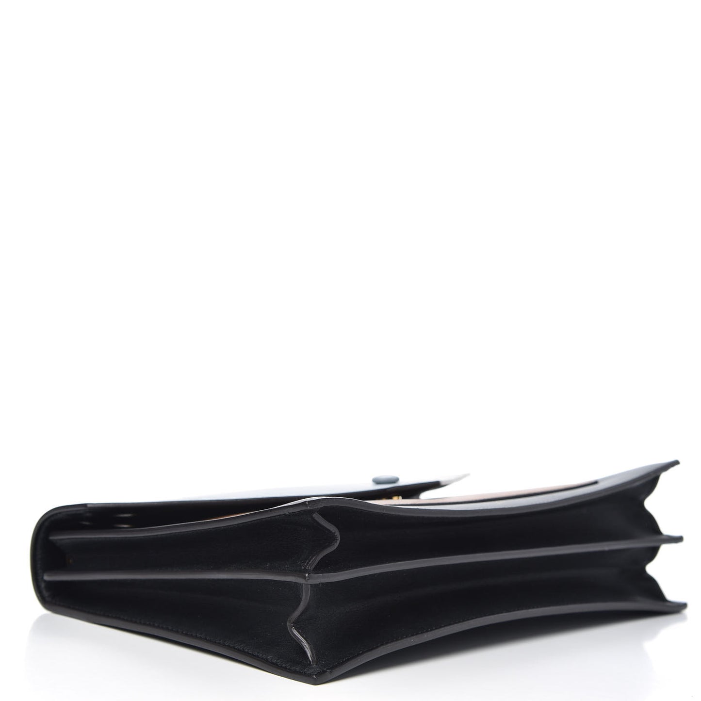 Smooth Calfskin Tri-Color Pocket Chain Flap Tan