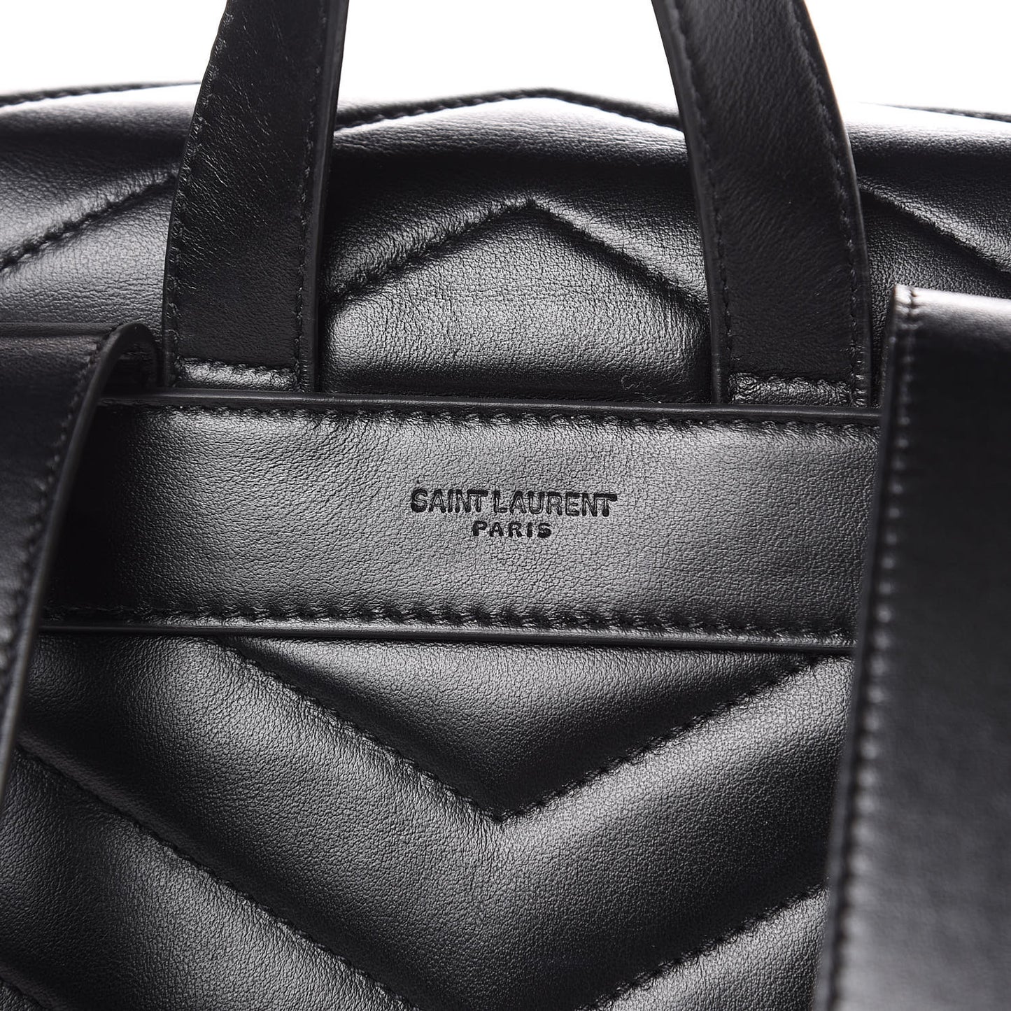 Calfskin Y Quilted Monogram Medium Loulou Backpack Black