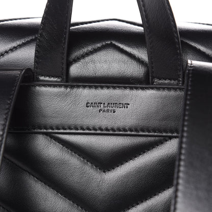 Saint Laurent Calfskin Y Quilted Monogram Medium Loulou Backpack Black 7 of 10