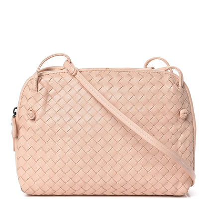 Bottega Veneta Nappa Intrecciato Nodini Crossbody Messenger Flamingo 1 of 11