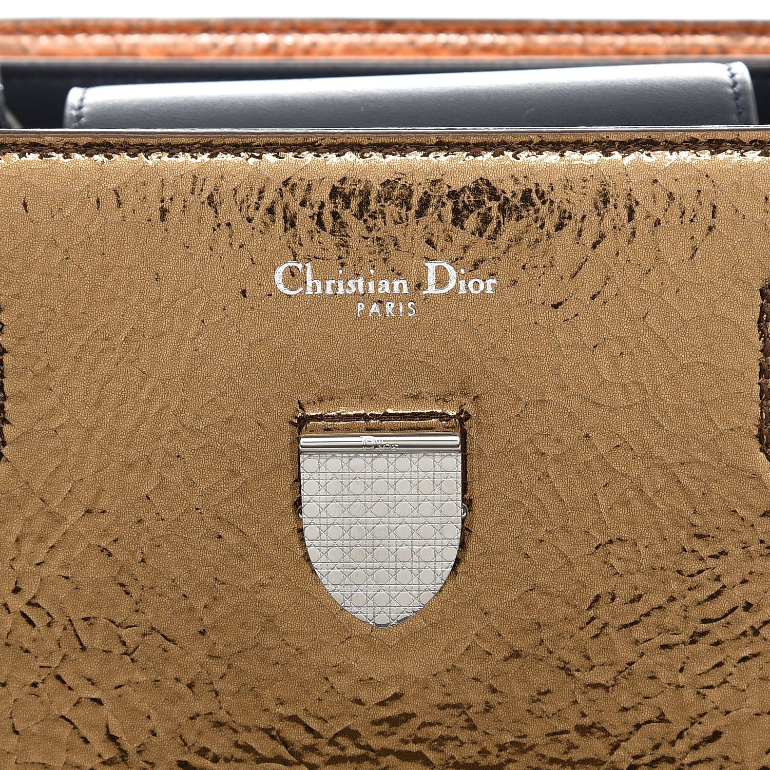 Christian Dior Metallic Calfskin Medium Diorever Flap Bronze 7 of 7