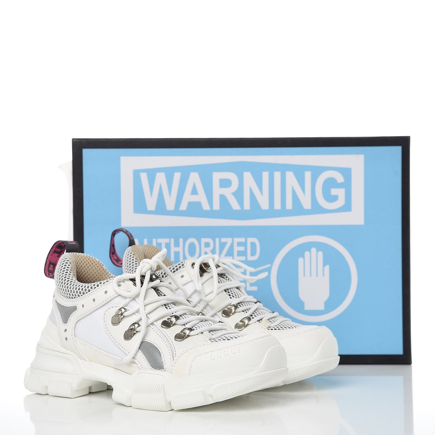 X SEGA Mesh Calfskin Suede Womens Flashtrek Sneakers 36 Great White