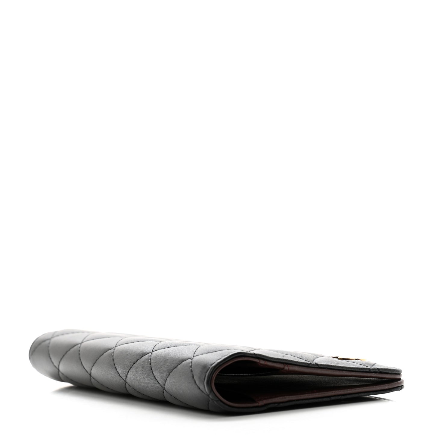 Lambskin Quilted Medium Agenda Cover Black