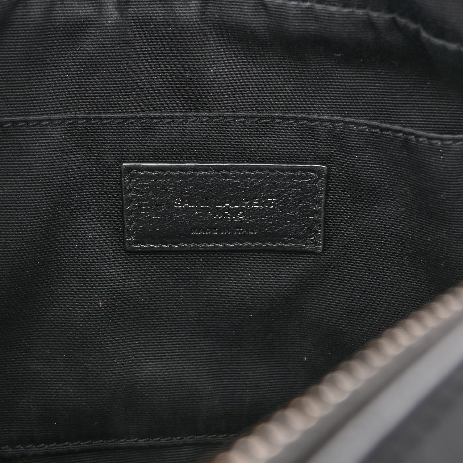 Saint Laurent Calfskin Matelasse Monogram Monochrome Lou Camera Bag Black 6 of 12