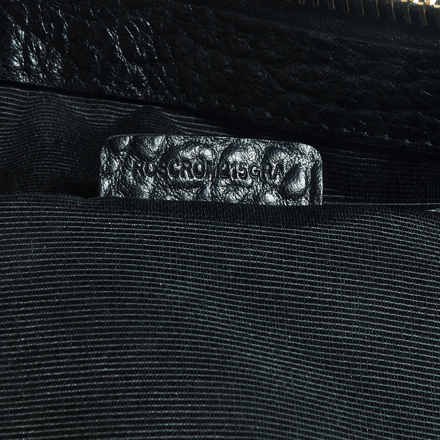 Burberry Signature Grain Leather Small Tote Black 8 of 8