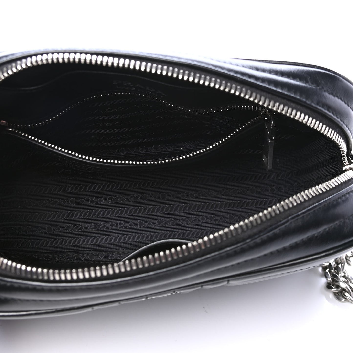 Soft Calfskin Diagramme Crossbody Bag Black