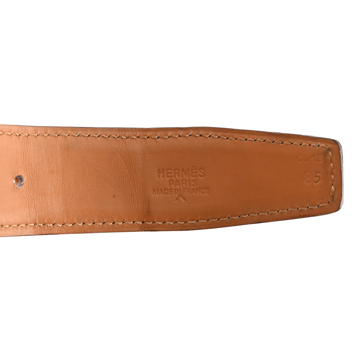 Hermes Shiny Porosus Crocodile 32mm Belt Strap 85 34 Geranium 4 of 4