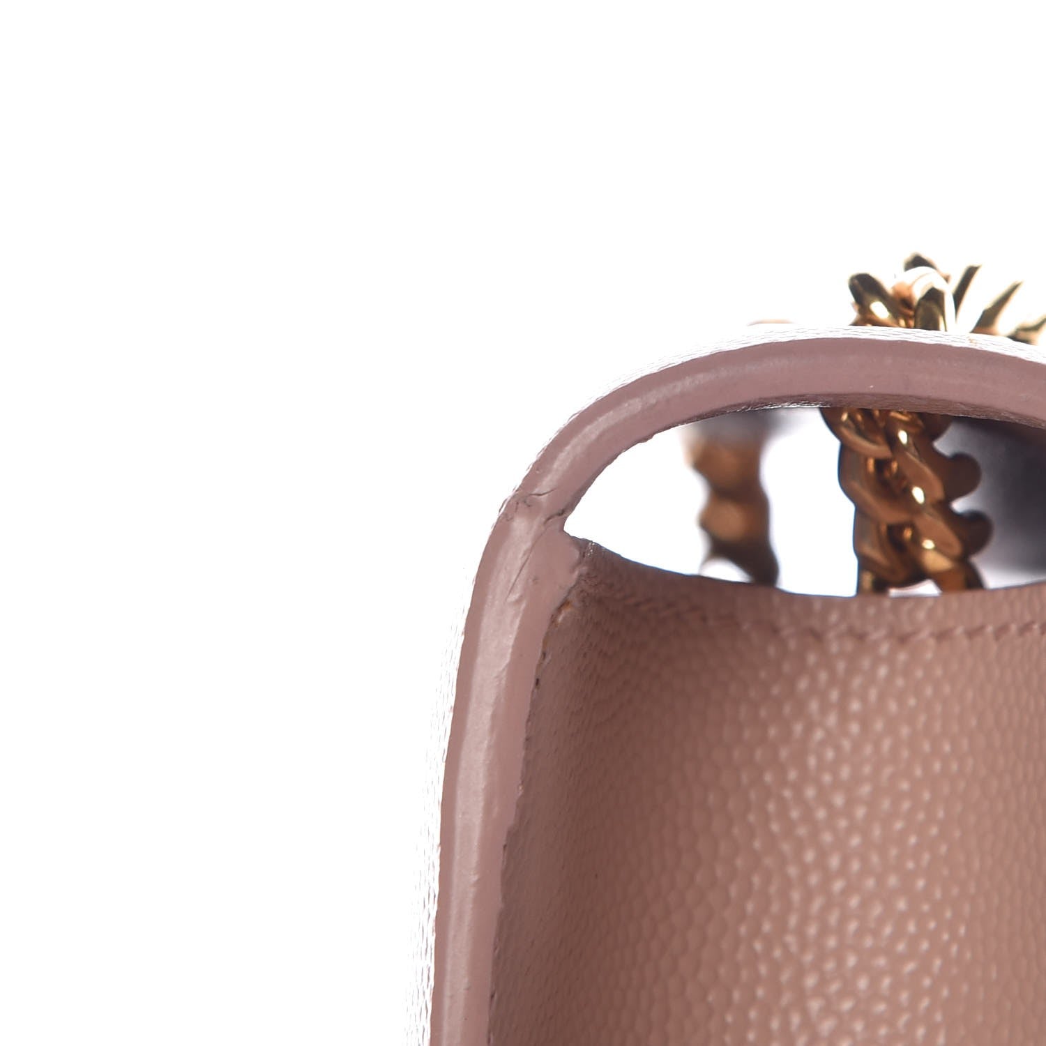 Saint Laurent Grain De Poudre Small Monogram Kate Satchel Pale Blush 14 of 15
