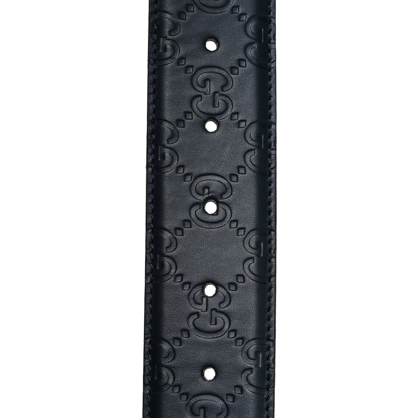Guccissima Signature Interlocking G 40mm Belt 85 34 Blue