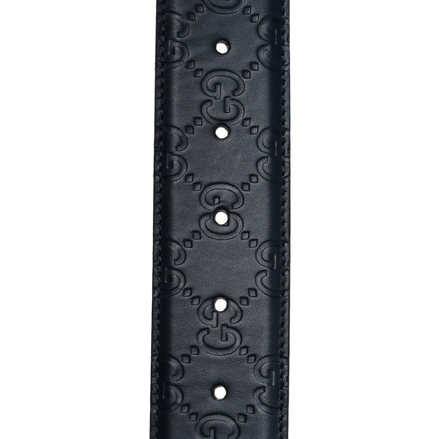 Gucci Guccissima Signature Interlocking G 40mm Belt 85 34 Blue 4 of 6