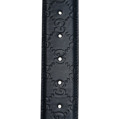 Gucci Guccissima Signature Interlocking G 40mm Belt 85 34 Blue 4 of 6