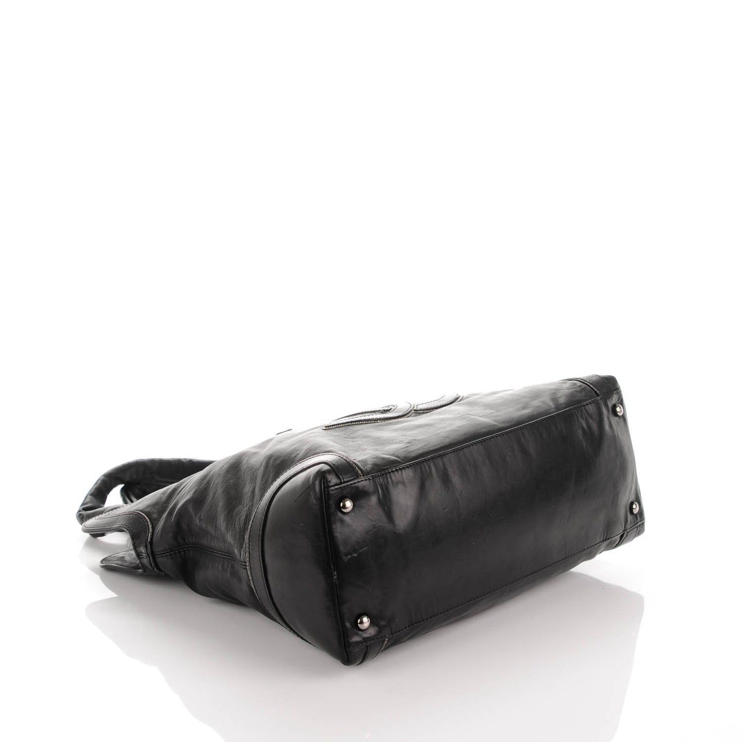 Calfskin Soho CC Shopper Tote Black