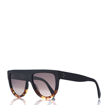 Celine Acetate Aviator Sunglasses CL 40001I Black Havana 1 of 8