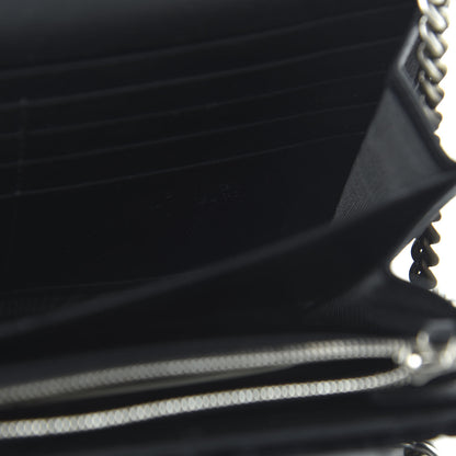 Gucci Velvet GG Monogram Mini Dionysus Chain Wallet Black 8 of 9