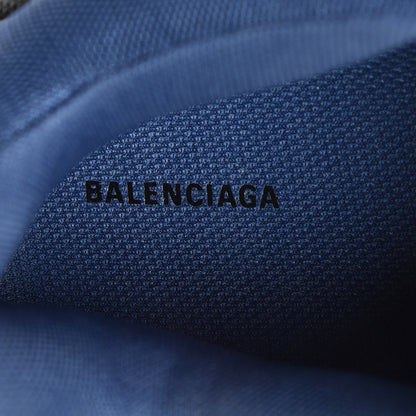Balenciaga Mesh Nubuck Mens Triple S Sneakers 40 Navy Gris 7 of 12