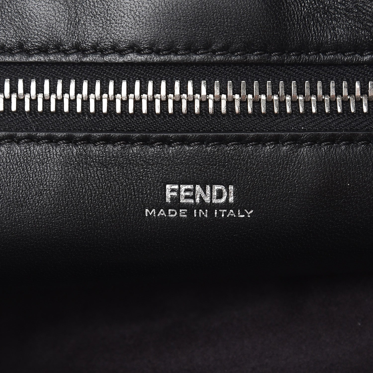 Fendi Shiny Nappa Trapuntata Small DotCom Click Chain Satchel Black 11 of 12