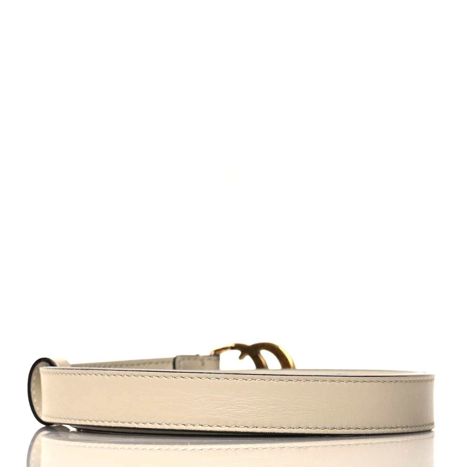 Gucci Calfskin Double G 20mm Belt 90 36 Mystic White 2 of 5