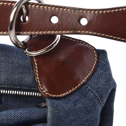Prada Denim Shoulder Bag Avio 8 of 12