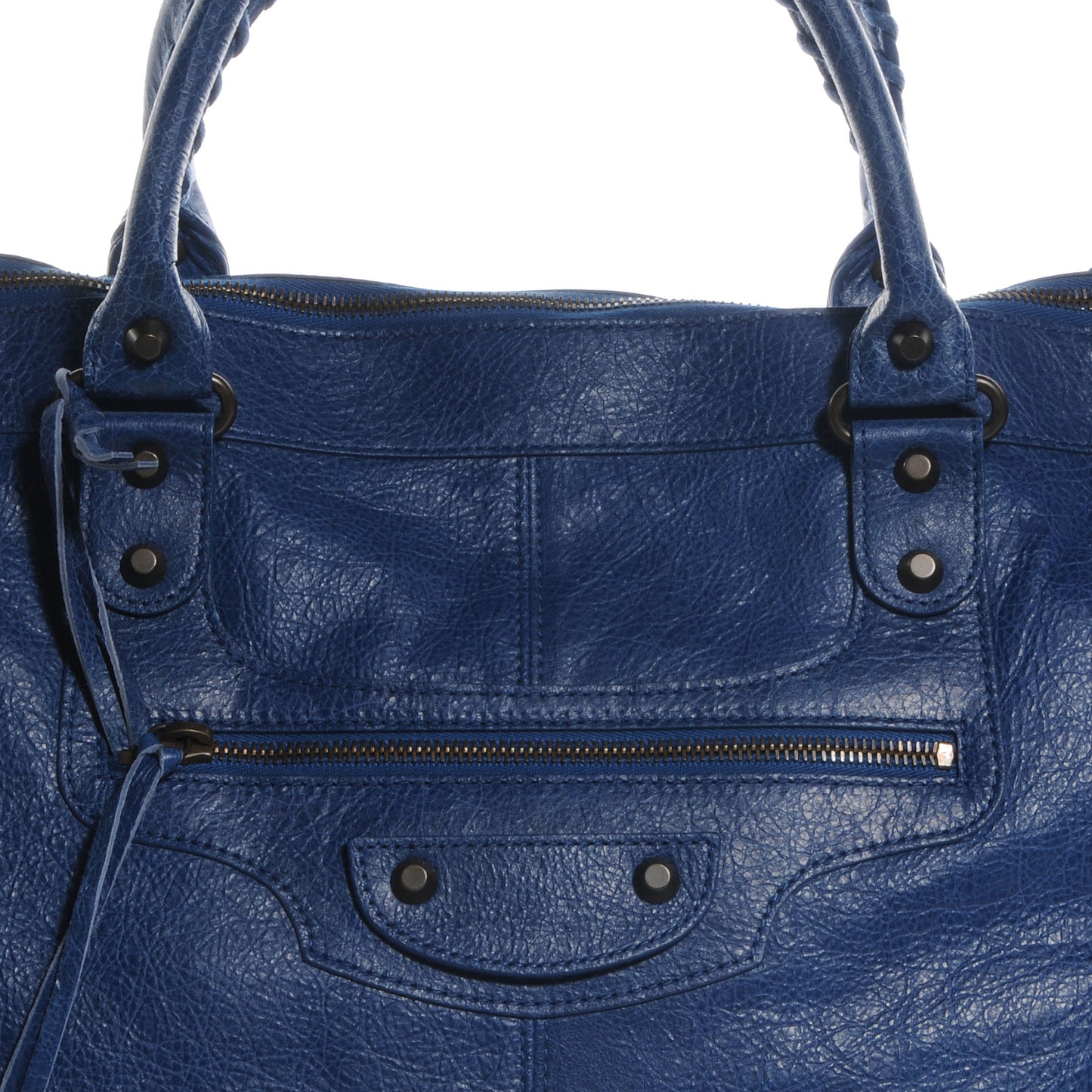 Agneau Classic Hardware Work Bleu Cobalt Bleu Electric