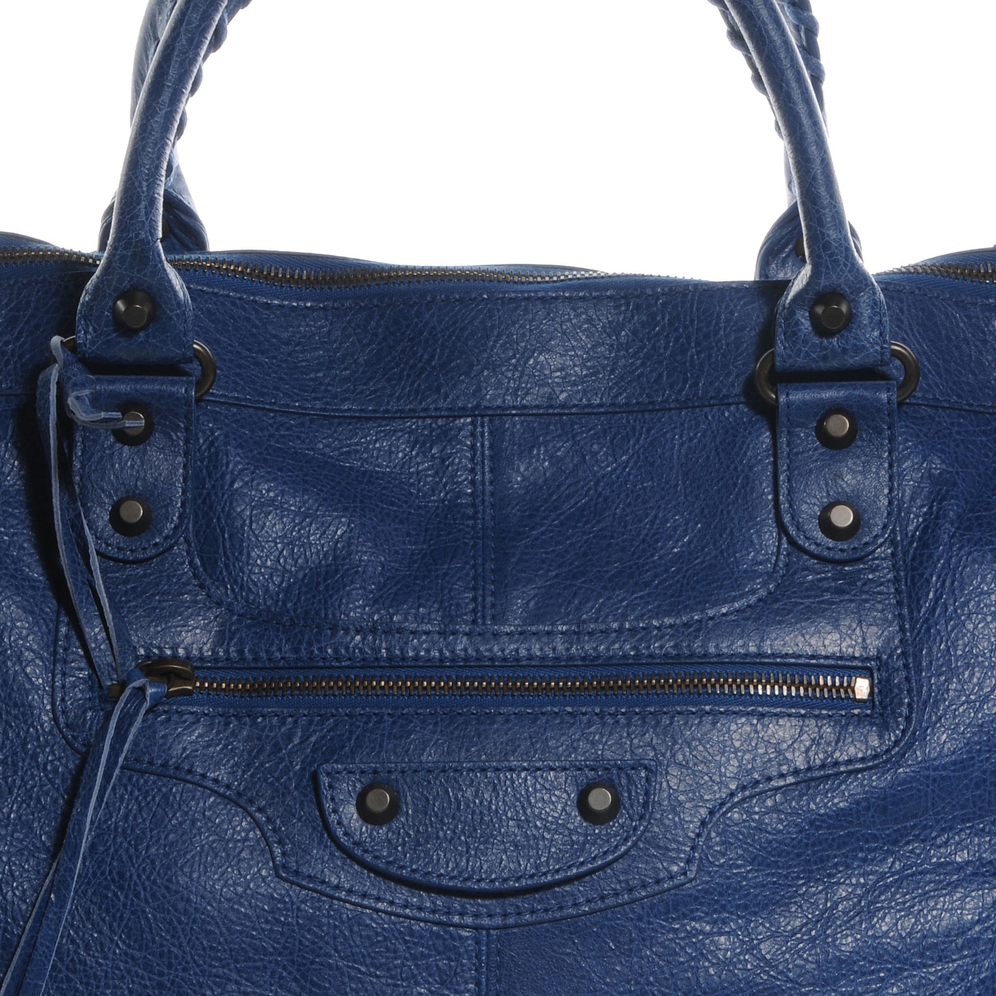 Balenciaga Agneau Classic Hardware Work Bleu Cobalt Bleu Electric 8 of 8