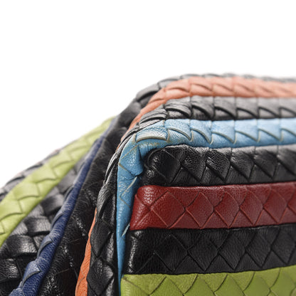 Bottega Veneta Shiny Goatskin Intrecciato Frame Bowling Bag Multicolor 6 of 12